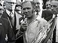 Sid Going hands over the Ranfurly Shield to Auckland