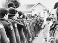 Anti-Springbok tour protestors at Palmerston North, 1981