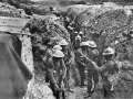 Troops in trench during the Battle of the Somme