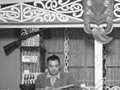 Māori carver at Centennial Exhibition