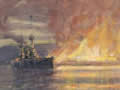 <em>The evacuation of Suvla Bay</em> by Geoffrey Allfree