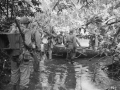 Boat abandoned by Japanese troops