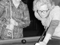 Playing pool in the parliamentary Members' lounge