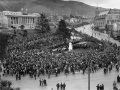 Anzac Day ceremony outside Parliament House, 1927