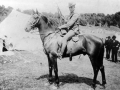 Trooper Walter Stackwood on his horse, 1899