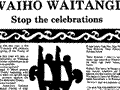 Waitangi protest poster