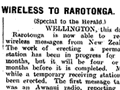 Wireless station established in Rarotonga