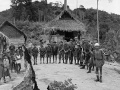 Members of  1 NZ Regiment on patrol in Malaya