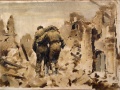 <em>Wounded at Cassino</em> by Peter McIntyre