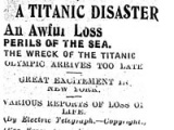 News of <em>Titanic</em> sinking reaches NZ