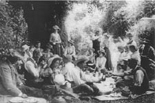 19th century picnic scene