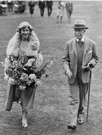 Lord and Lady Bledisloe walking