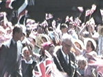 crowds cheer Prince Philip