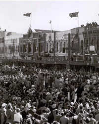 Crowded street scene