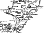 Map of lower North Island route