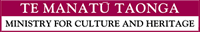 Ministry for Culture and Heritage  / Te Manatu Taonga - logo and link