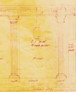 wall plan showing electric light