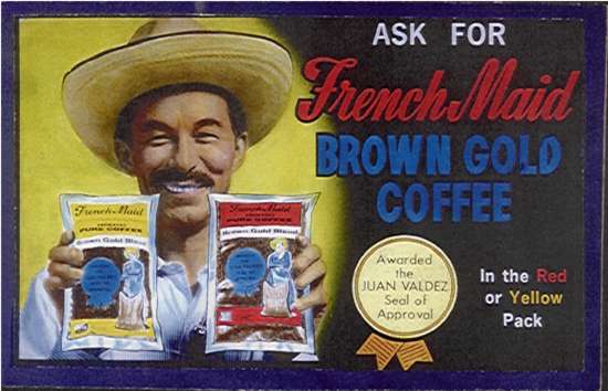 smiling mexican holding coffee bags of beans